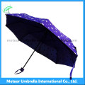 Blauer Stern-Himmel-Regenschirm / Geschenk 3 faltet Diskont-Regenschirm